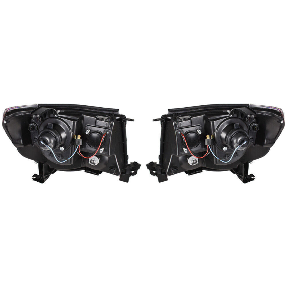 Right+Left Headlights For Toyota Tacoma 2005-2011 LED Projector Black