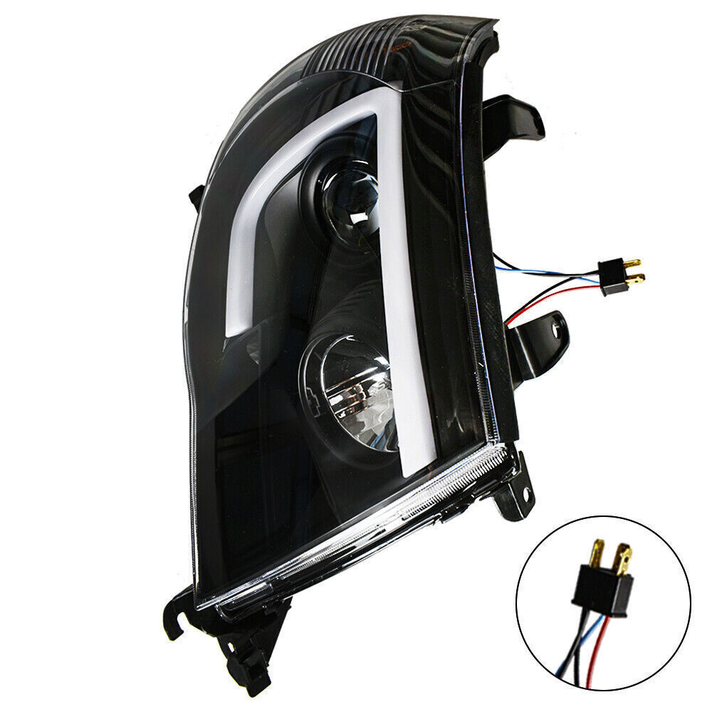 Right+Left Headlights For Toyota Tacoma 2005-2011 LED Projector Black