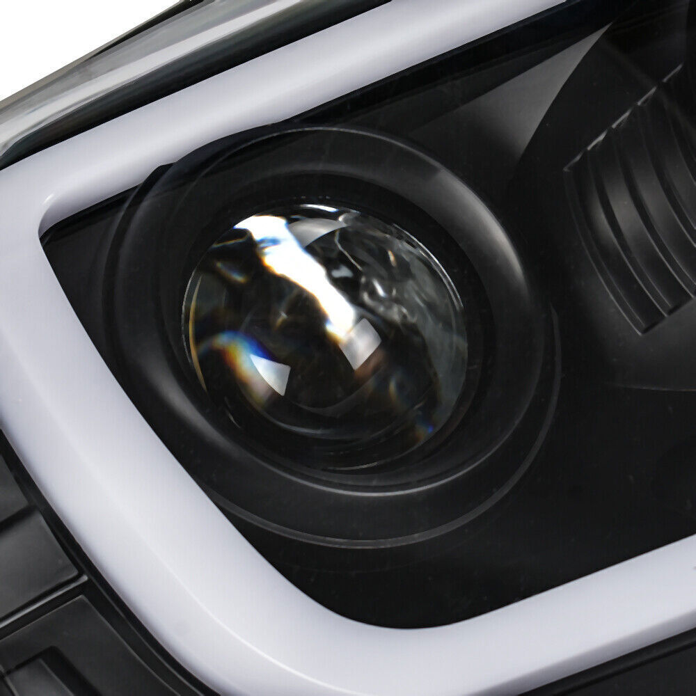 Right+Left Headlights For Toyota Tacoma 2005-2011 LED Projector Black
