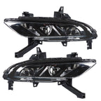 Left+Right Fog Lamps Assembly For 2016-2019 Nissan Maxima Black Housing