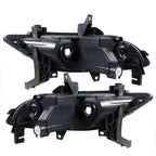 Left+Right Fog Lamps Assembly For 2016-2019 Nissan Maxima Black Housing