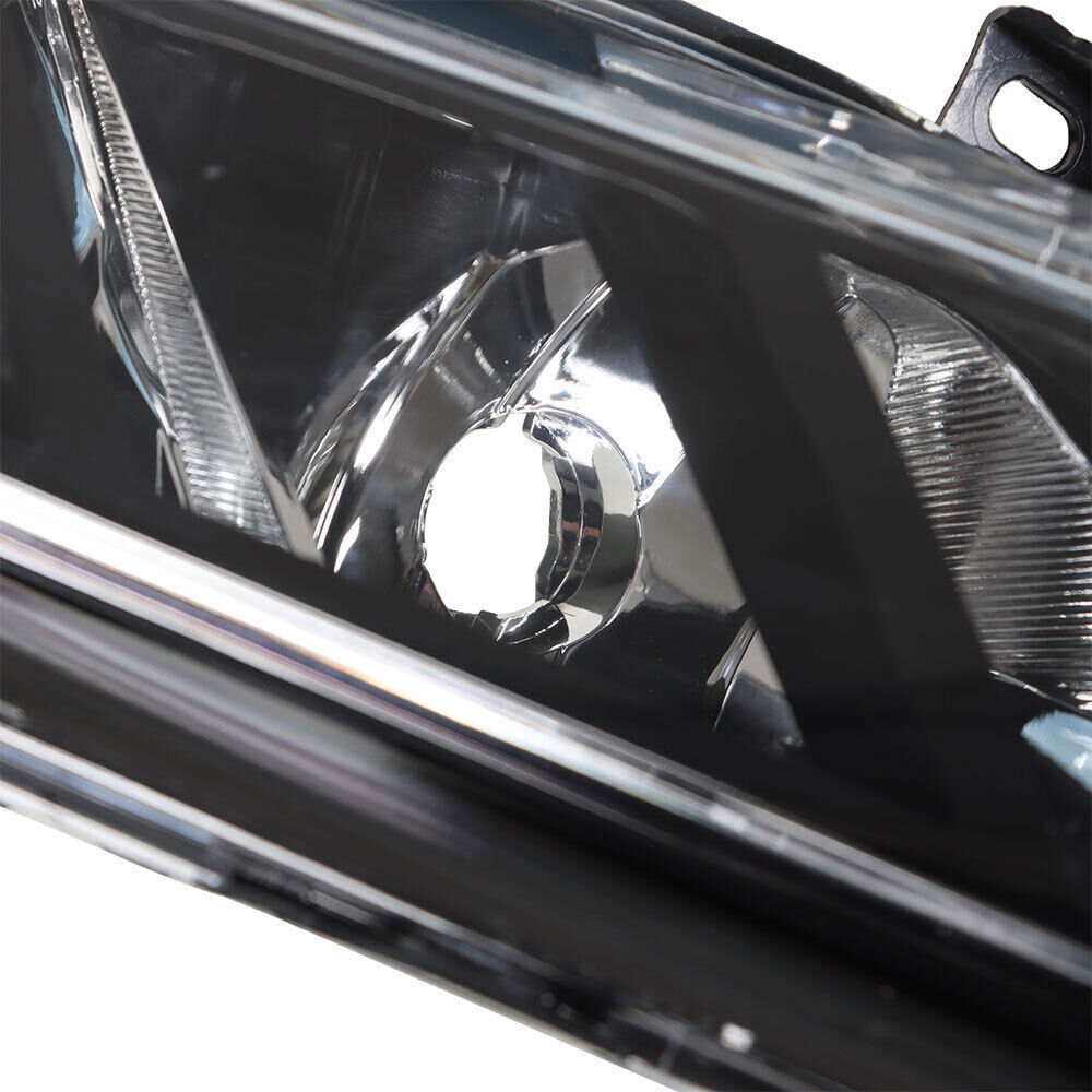 Left+Right Fog Lamps Assembly For 2016-2019 Nissan Maxima Black Housing