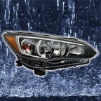 Left+Right Headlight For 2017-18 Subaru Impreza/Crosstrek Halogen Chrome