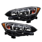 Left+Right Headlight For 2017-18 Subaru Impreza/Crosstrek Halogen Chrome