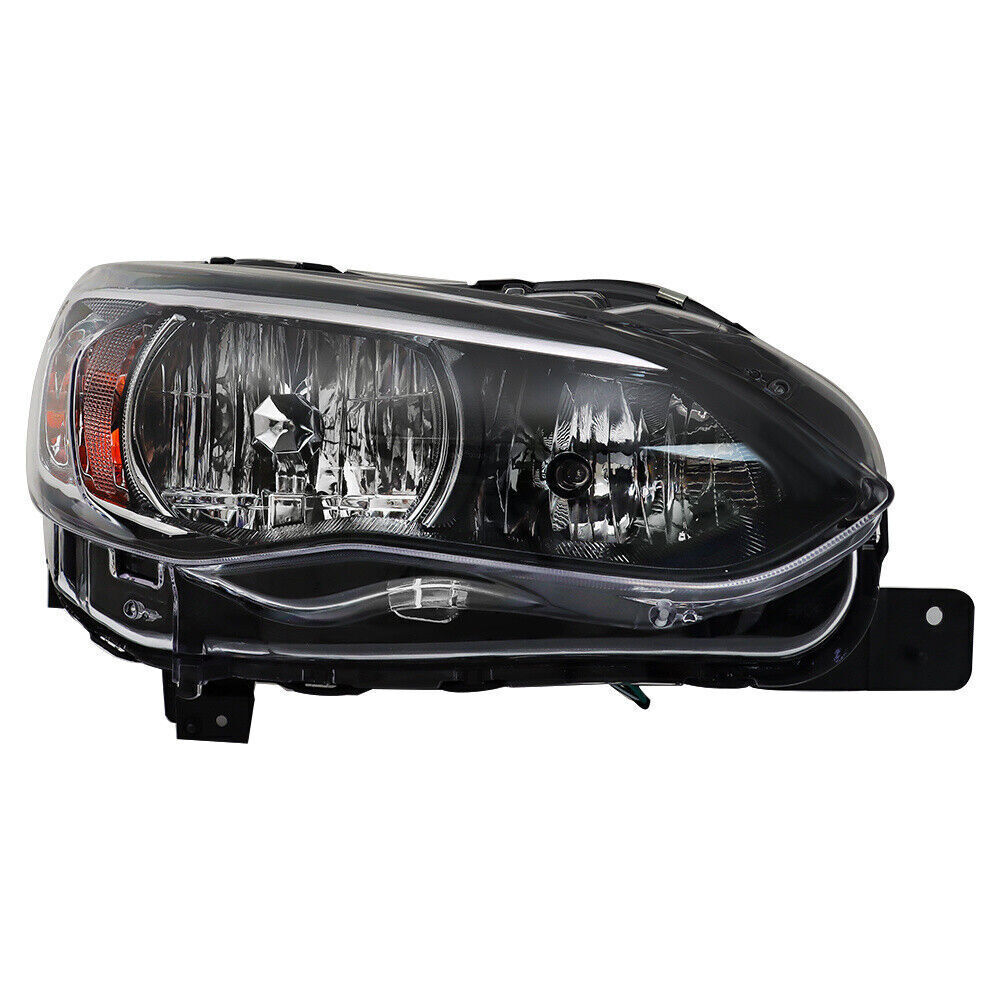 Left+Right Headlight For 2017-18 Subaru Impreza/Crosstrek Halogen Chrome