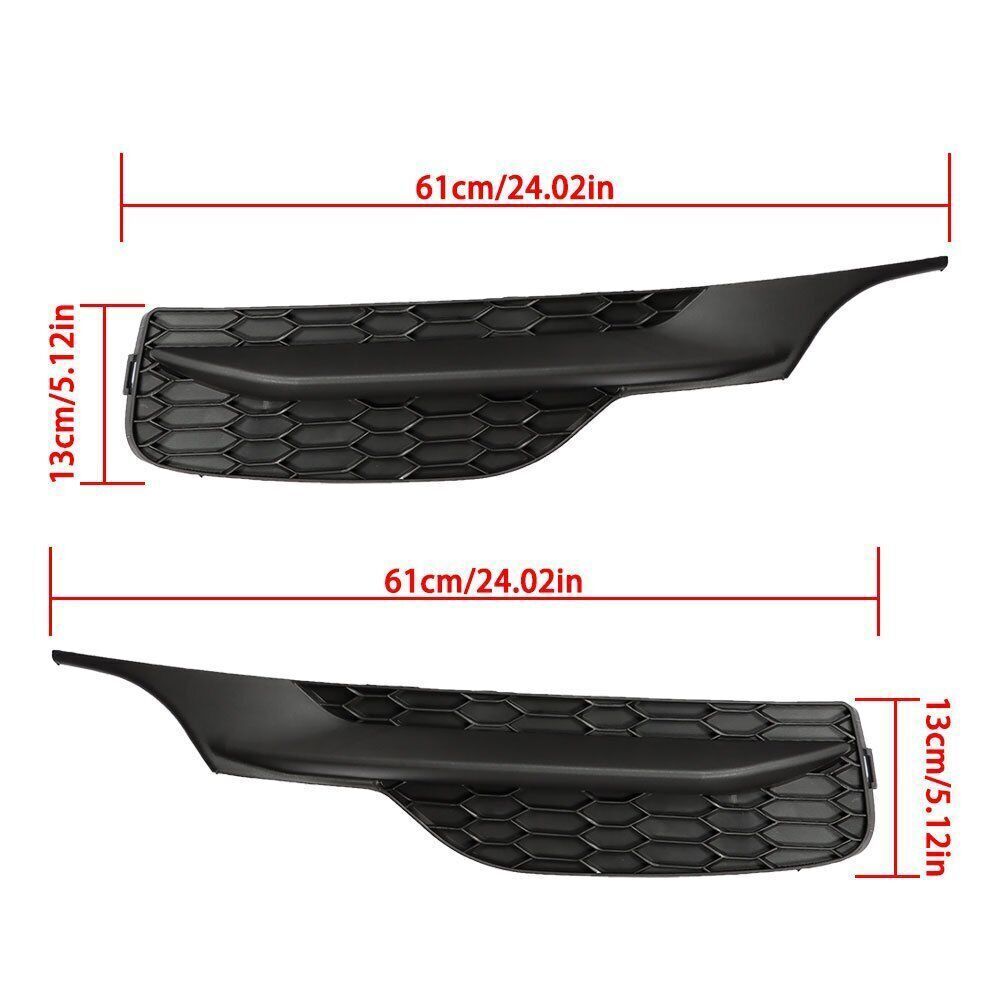 Left+Right Front Fog Light Lamp Cover Bezel For 2016-2017 Honda Accord