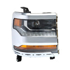 Right Headlight For 2016-2018 Chevy Silverado 1500 Chrome Assembly HID