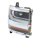 Right Headlight For 2016-2018 Chevy Silverado 1500 Chrome Assembly HID