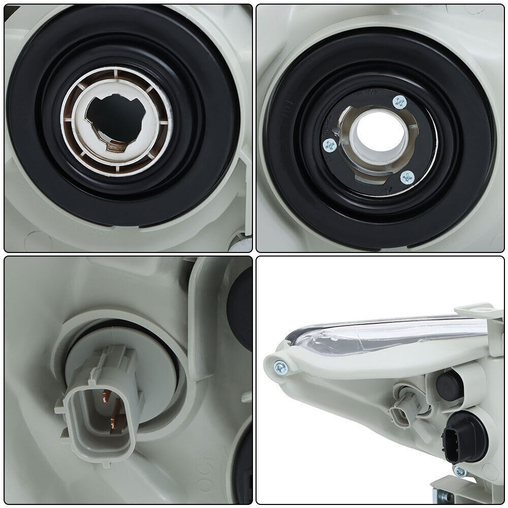Left+Right Headlights For 2012-2014 Toyota Camry Halogen Projector Lamps