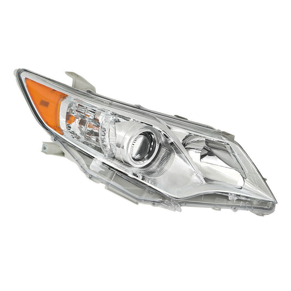 Left+Right Headlights For 2012-2014 Toyota Camry Halogen Projector Lamps