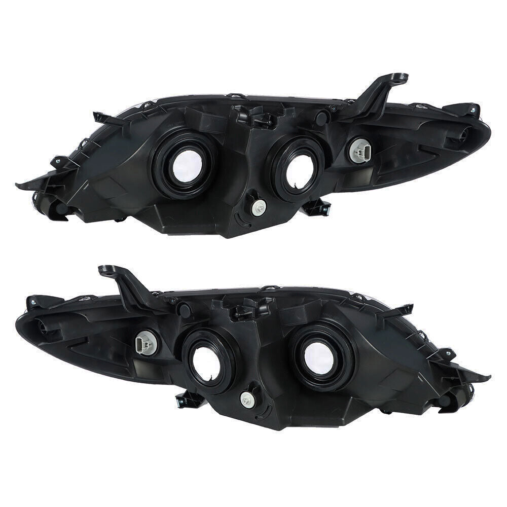 Right+Left Headlights For 2011-2020 Toyota Sienna Halogen Chrome Housing