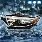 Left+Right Halogen Headlight For 2013-2014 Ford Taurus Gray Trim H1R2