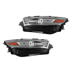 Left+Right Halogen Headlight For 2013-2014 Ford Taurus Gray Trim H1R2