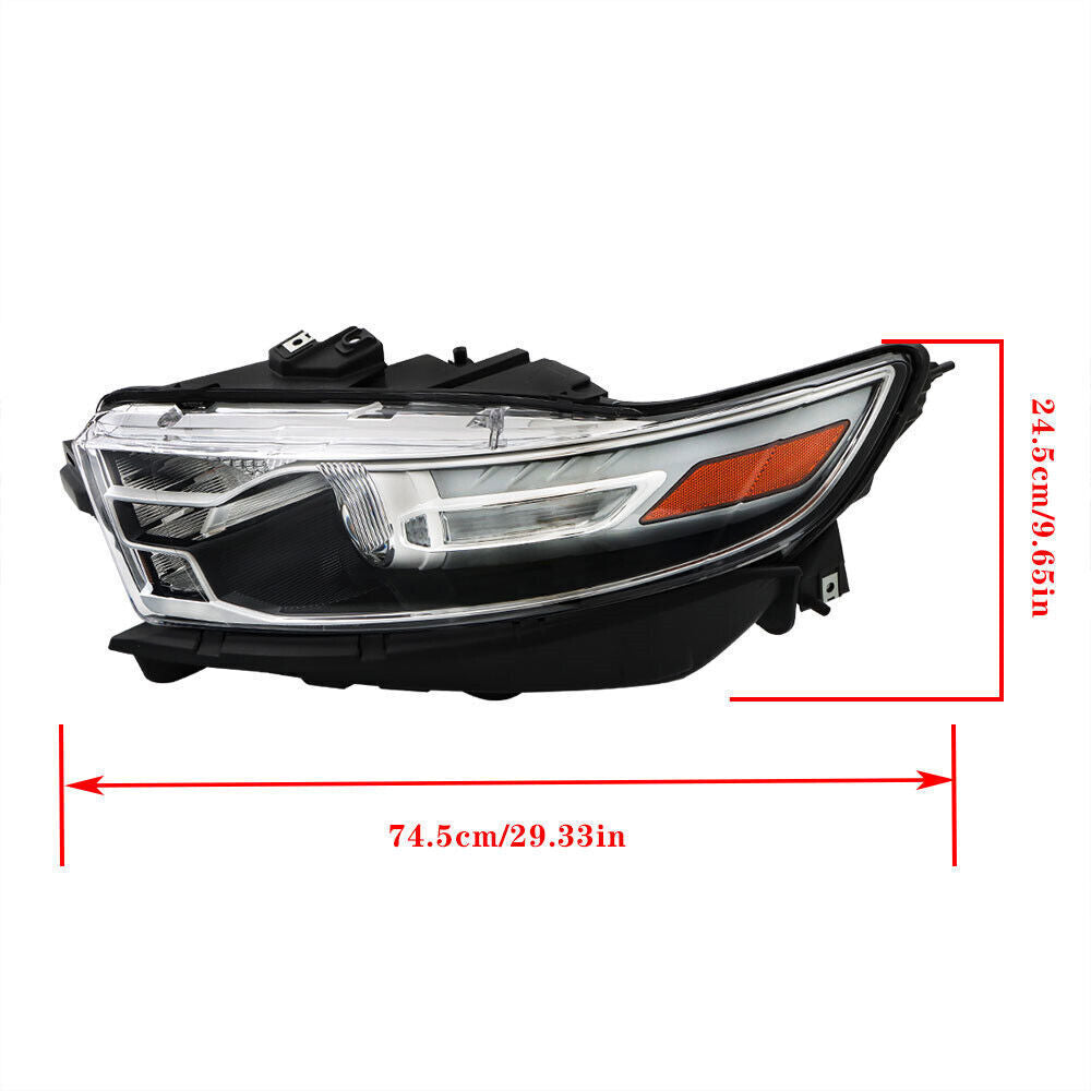 Left+Right Halogen Headlight For 2013-2014 Ford Taurus Gray Trim H1R2
