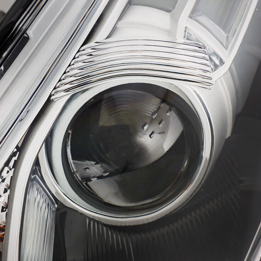 Left+Right Halogen Headlight For 2013-2014 Ford Taurus Gray Trim H1R2