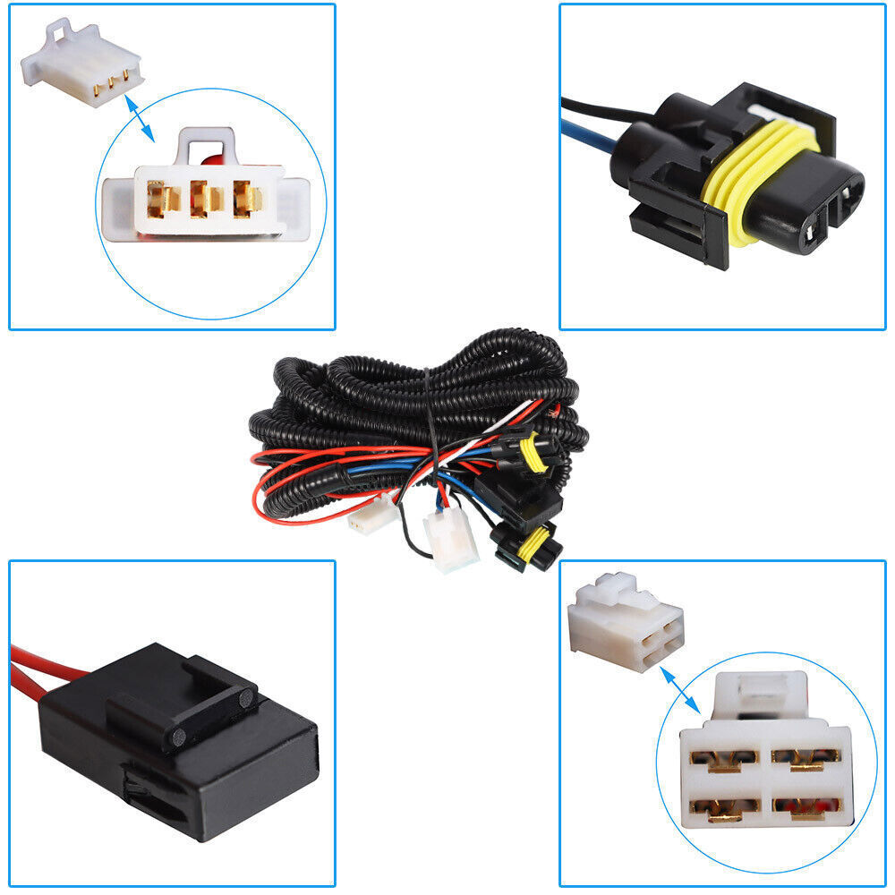 Right+Left Bumper Fog Lights For 2012-2016 Hyundai Accent Driving Lamps