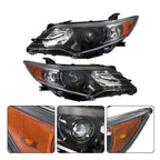 Left+Right Headlights For 2012- 2014 Toyota Camry Halogen Type Factory