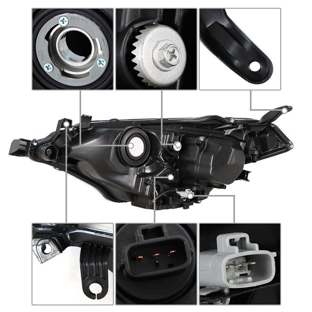 Passenger Right Headlight For 2014 2015 2016 Toyota Corolla LED Headlamp