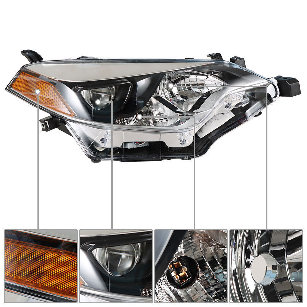 Passenger Right Headlight For 2014 2015 2016 Toyota Corolla LED Headlamp