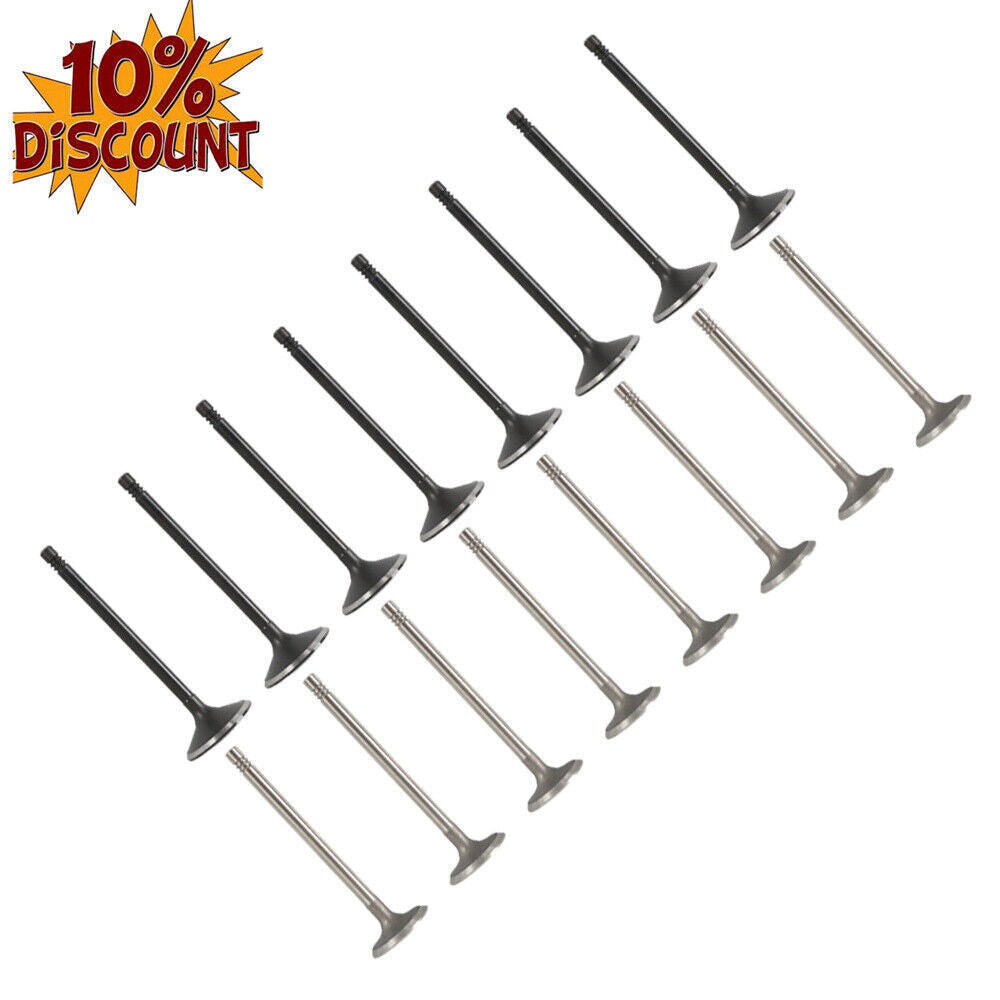 Intake Exhaust Engine Valves For 2.0 - 2.2 - 2.4 GM ECOTEC DOHC 16pcs