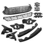 Front Bumper Grill Fit For 2013-2016 Ford Fusion w/ Fog Light Covers