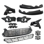 Front Bumper Grill Fit For 2013-2016 Ford Fusion w/ Fog Light Covers