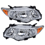 Left&Right Headlights Headlamps For 2009-2010 Toyota Corolla Halogen