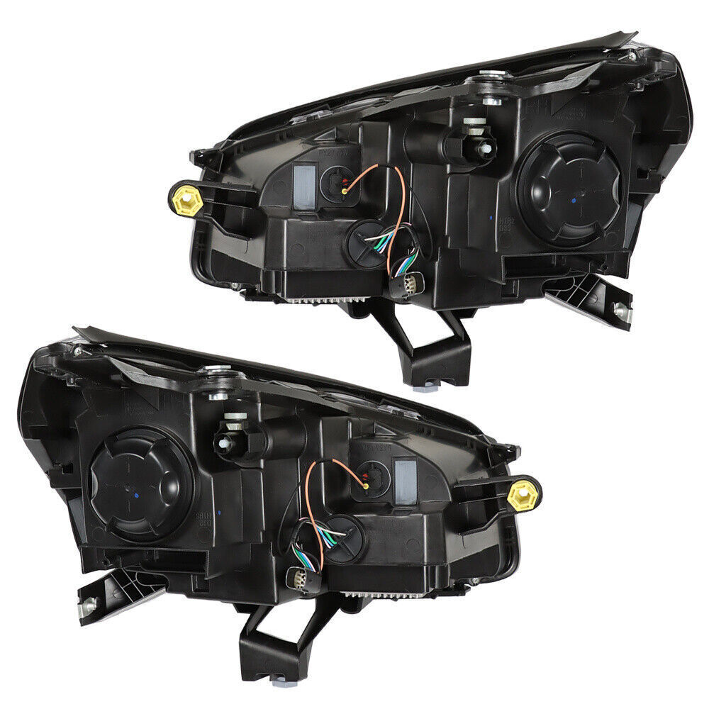 Right+Left Headlights Halogen W/LED For 2013-2016 GMC Acadia Headlamps