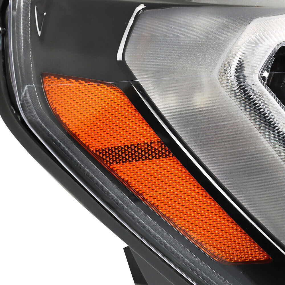 Right+Left Headlights Halogen W/LED For 2013-2016 GMC Acadia Headlamps