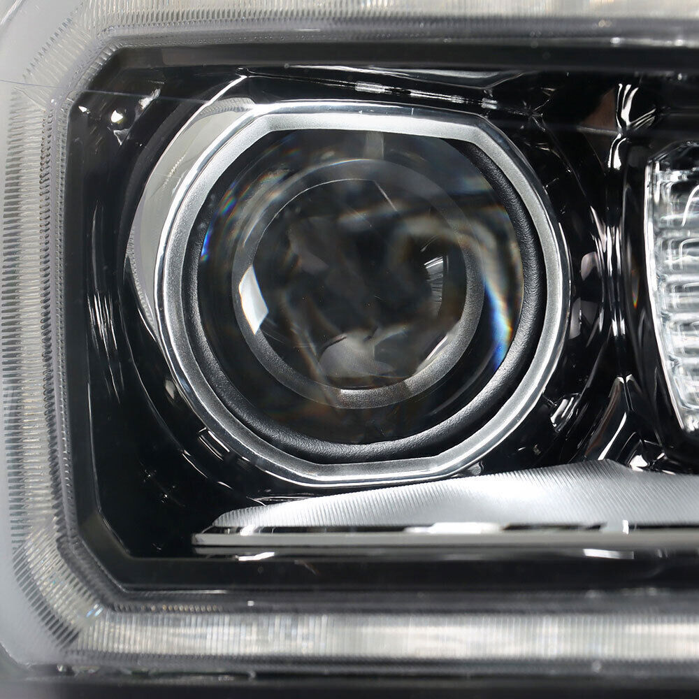 Right+Left Headlights Halogen W/LED For 2013-2016 GMC Acadia Headlamps