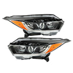 Left+Right Side Headlight For 2019-2022 Honda HRV Assembly Halogen Black