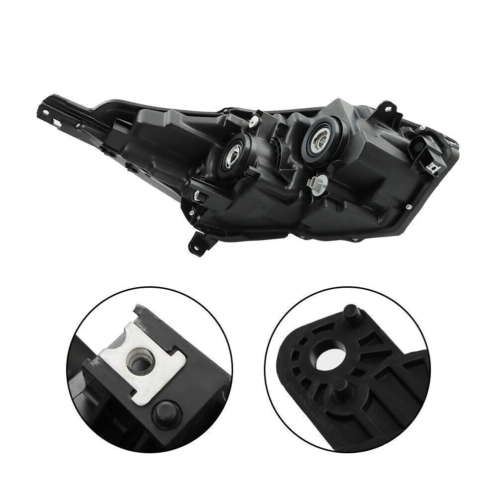 Left+Right Side Headlight For 2019-2022 Honda HRV Assembly Halogen Black