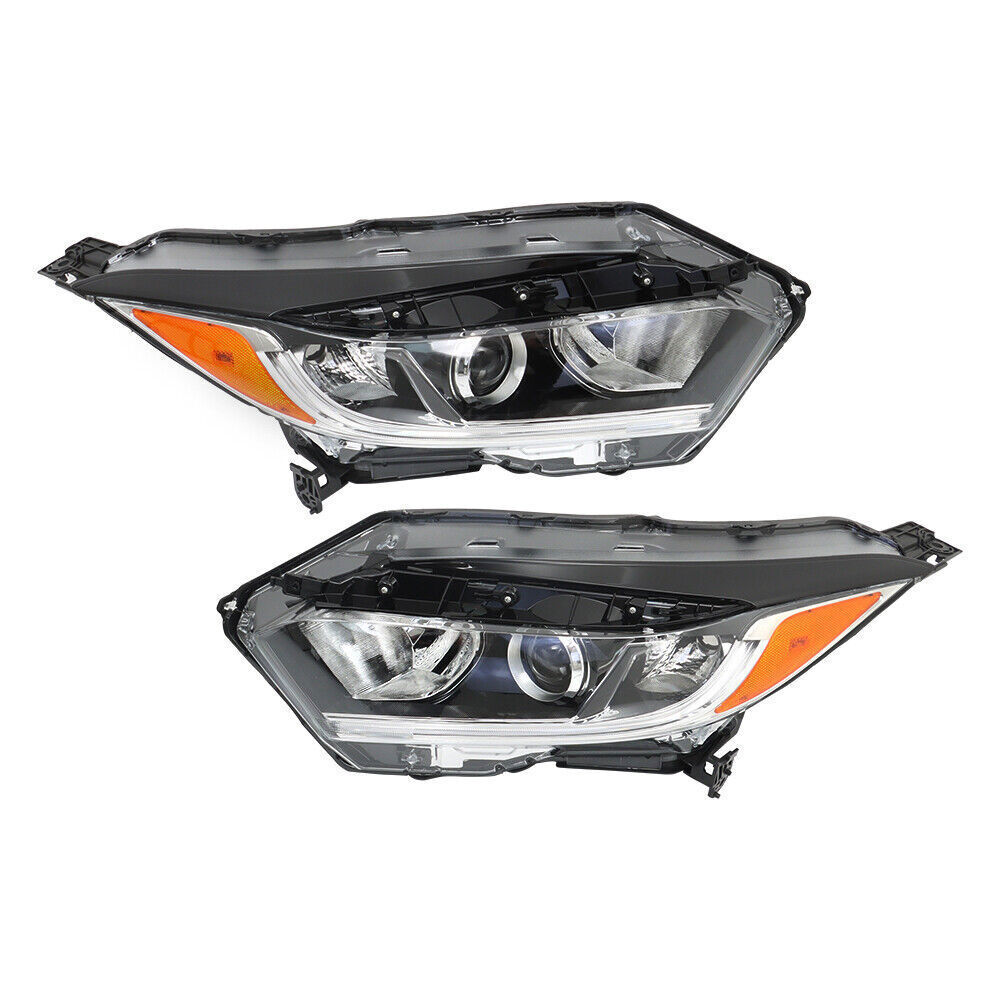 Left+Right Side Headlight For 2019-2022 Honda HRV Assembly Halogen Black