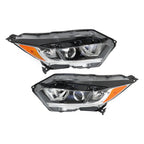 Left+Right Side Headlight For 2019-2022 Honda HRV Assembly Halogen Black