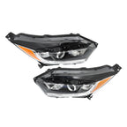 Left+Right Side Headlight For 2019-2022 Honda HRV Assembly Halogen Black