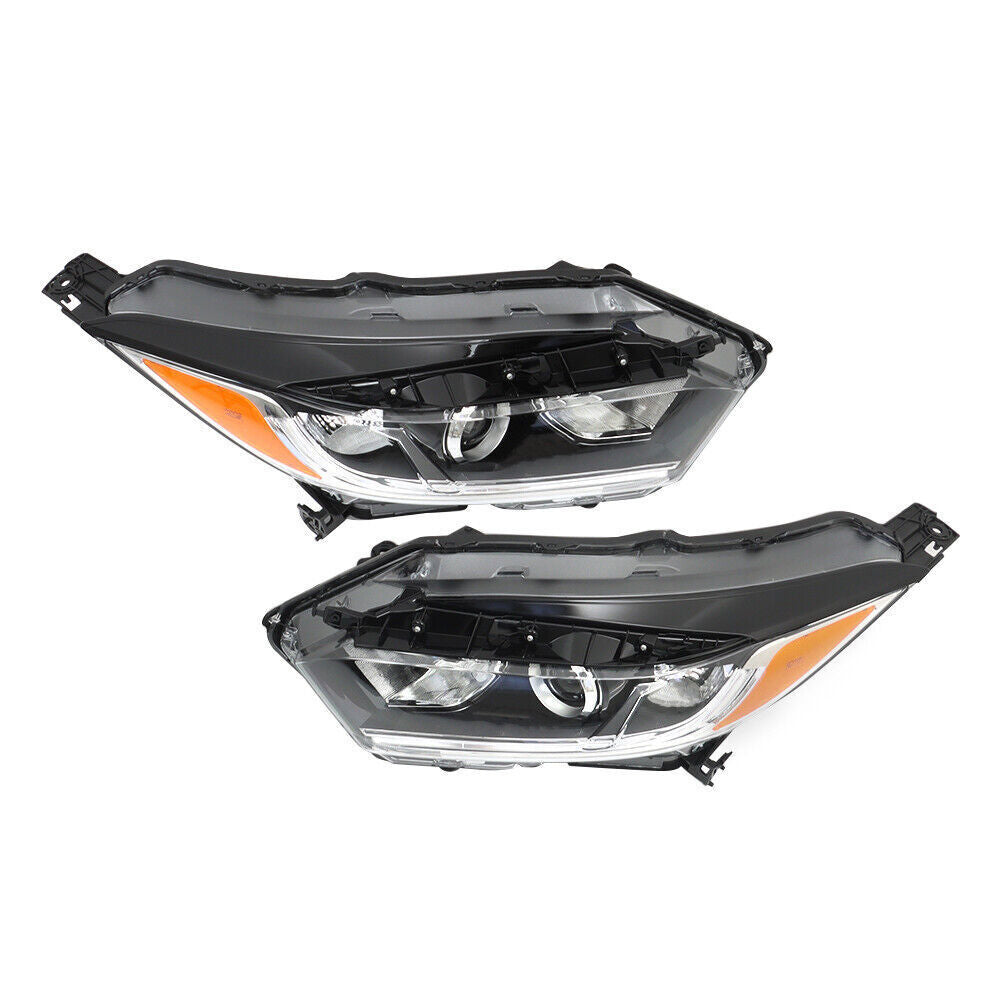 Left+Right Side Headlight For 2019-2022 Honda HRV Assembly Halogen Black