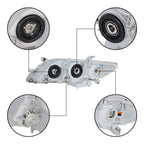 Labwok Right+Left Headlights For 2007 2008 2009 Toyota Camry Projector Headlamps