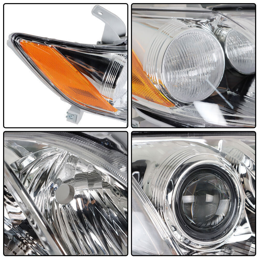 Labwok Right+Left Headlights For 2007 2008 2009 Toyota Camry Projector Headlamps