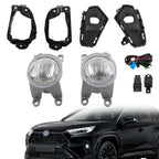 Front LED Fog Lights Lamp For 2023-2024 Toyota Rav4 w/ Wiring & Switch