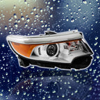 Right Side Headlight For 2011 2013 2014 Ford Edge Halogen Chrome W/o DRL
