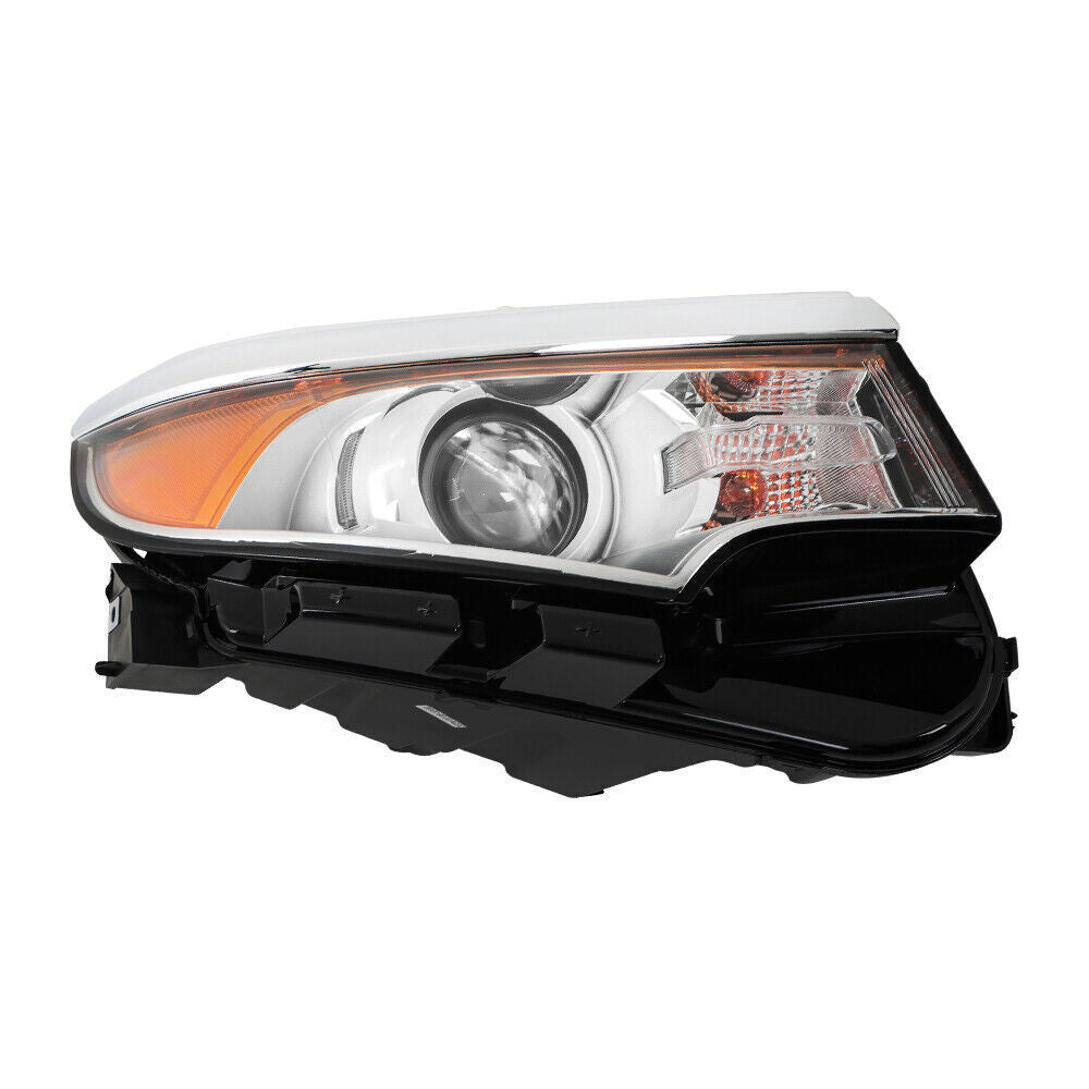 Right Side Headlight For 2011 2013 2014 Ford Edge Halogen Chrome W/o DRL
