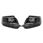 RH&LH Headlight Halogen W/LED DRL For 2016-18 Ford Explorer Sport Black