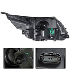 RH&LH Headlight Halogen W/LED DRL For 2016-18 Ford Explorer Sport Black