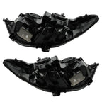 Right+Left Headlights For 2017-2019 Ford Fusion Halogen+LED DRL Headlamp