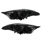 Right+Left Headlights For 2017-2019 Ford Fusion Halogen+LED DRL Headlamp