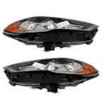 Right+Left Headlights For 2017-2019 Ford Fusion Halogen+LED DRL Headlamp