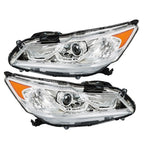 Left+Right Headlights For 2016 2017 Honda Accord Sedan 4Dr W/DRL Halogen