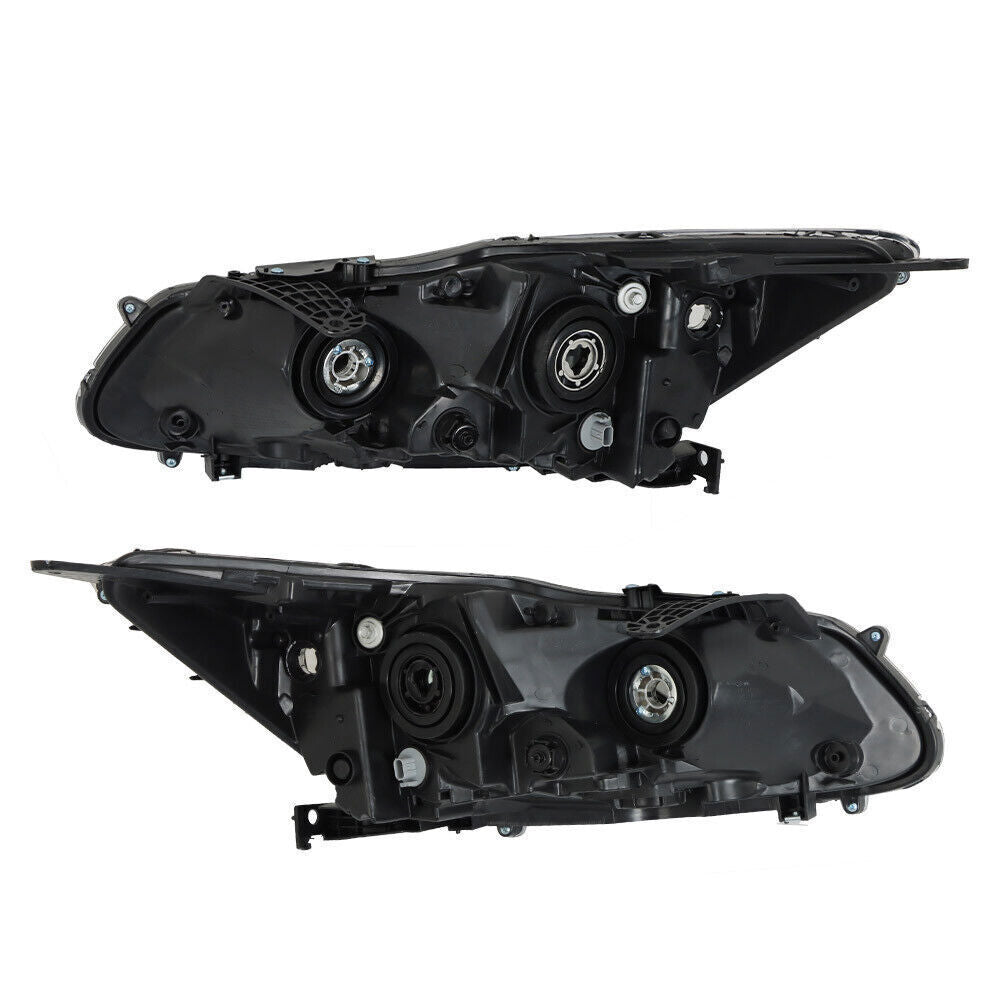 Left+Right Headlights For 2016 2017 Honda Accord Sedan 4Dr W/DRL Halogen