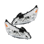 Left+Right Headlights For 2016 2017 Honda Accord Sedan 4Dr W/DRL Halogen