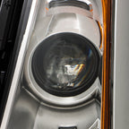 Right&Left Headlights For 2011-2014 Ford Edge Halogen Chrome Clear Lamps